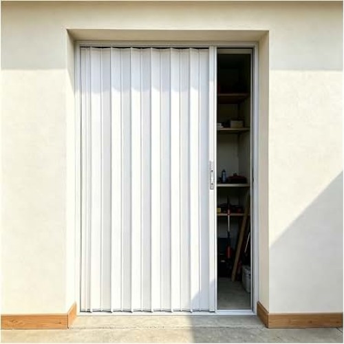 Pintu Lipat Aluminium Putih